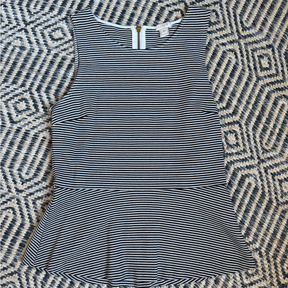 J Crew peplum tank